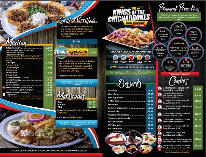 Villa del Mar Restaurant Weslaco Menu image 4